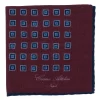 Cesare Attolini Pure Wool Pocket Square "Medaglioni Incornicato