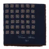 Cesare Attolini Pure Wool Pocket Square "Medaglioni Incornicato