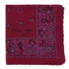 Cesare Attolini Pure Wool Pocket Square "Reni E Paisley