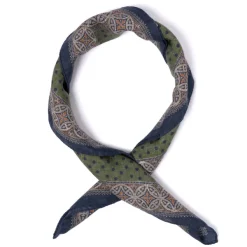 Manifatture Rosi Rosi Collection X Mj: Cotton And Silk "Polka Dot Neck-Square" Scarf