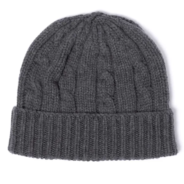 Manifatture Rosi Rosi Collection X Mj: Knitted Hat "Cable Beanie" In Pure Cashmere