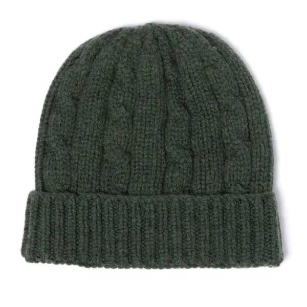 Manifatture Rosi Rosi Collection X Mj: Knitted Hat "Cable Beanie" In Pure Cashmere