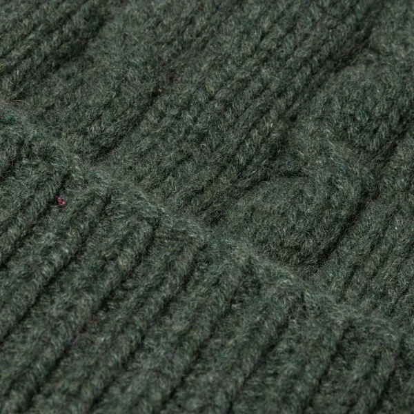 Manifatture Rosi Rosi Collection X Mj: Knitted Hat "Cable Beanie" In Pure Cashmere