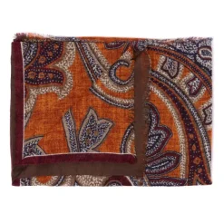 Manifatture Rosi Rosi Collection X Mj: Modal And Cashmere "Giant Paisley" Tube Scarf