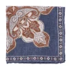 Manifatture Rosi Rosi Collection X Mj: Pocket Square "Paisley Square Double Print" In P