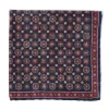 Manifatture Rosi Rosi Collection X Mj: Pocket Square "Medallion Double Print" In Pure S