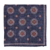 Manifatture Rosi Rosi Collection X Mj: Pocket Square "New Flower Double Print" In Pure