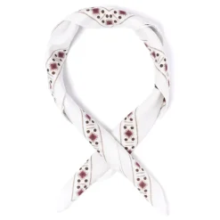 Manifatture Rosi Rosi Collection X Mj: Wild Paisley Neck-Square Scarf In Cotton And Sil