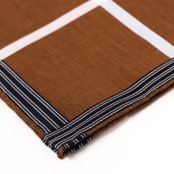 Simonnot-Godard Rust Brown Handkerchief 