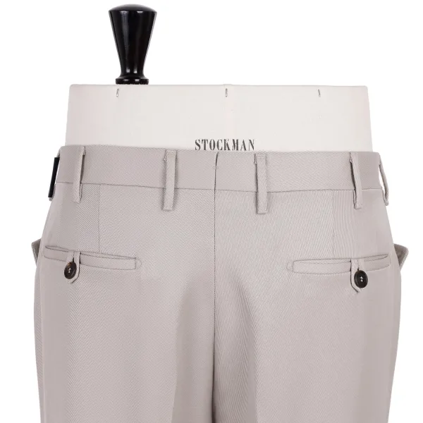 Rota Sartorial Sand Colored Pants "Carrettiera Tondo" In Pure Cavalry Wool - Rota Sar