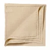 Simonnot-Godard Sand-Colord Linen Pocket Square "Jour Venise"