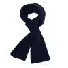 William Lockie Scarf "Ribbed Scarf" Made Of Pure Lambswool - 3 Ply