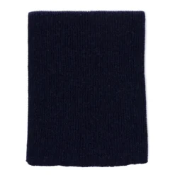 William Lockie Scarf "Ribbed Scarf" Made Of Pure Lambswool - 3 Ply