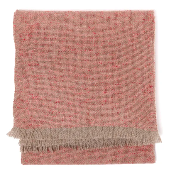 Cesare Attolini Scarf "Tweed Jacquard" Made Of Pure Cashmere - Handmade