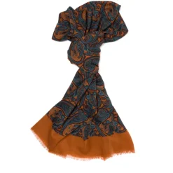 Cesare Attolini Scarf "Vecchio Paisley" Made From The Finest Cashmere - Hand