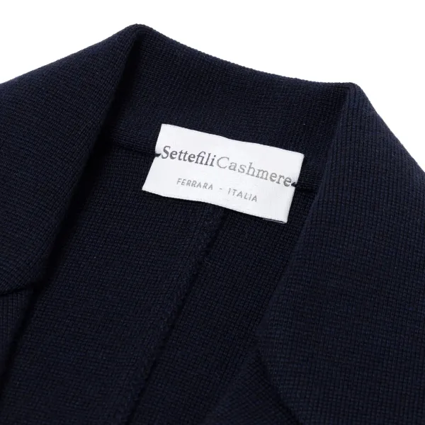 Settefili X Mj: Knitted Blazer "Giacca In Maglia" In Pure Merino Wool