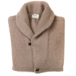 William Lockie Shawl-Collar Cardigan "Shawl-Windsor" Made Of Pure Scottish 6 Ply Cash