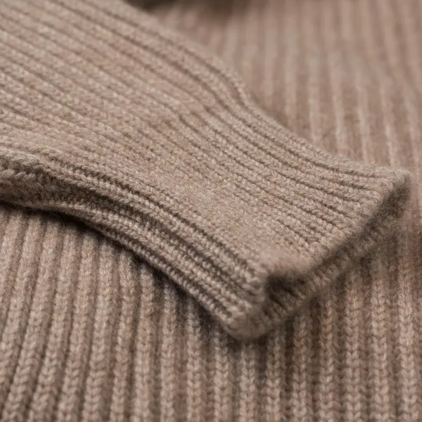 William Lockie Shawl-Collar Cardigan "Shawl-Windsor" Made Of Pure Scottish 6 Ply Cash