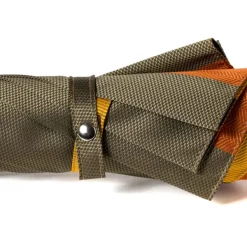 Maglia Sit-Down Umbrella Made Of Massive Wood And Fabric With Multicolored Stripes