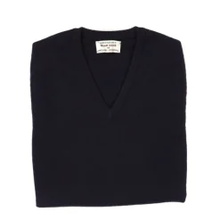 William Lockie Slip-Over "Oxton Slipover" Made From Fine Scottish 1 Ply-Cashmere