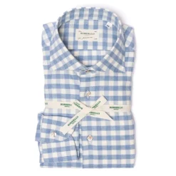 Borriello Sports Shirt "Cash-Vichy" In Fine Luxury Flannel - Linea Passion