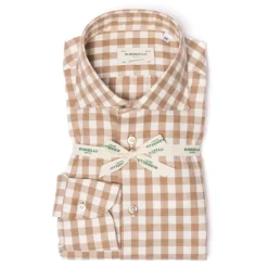 Borriello Sports Shirt "Cash-Vichy" In Fine Luxury Flannel - Linea Passion