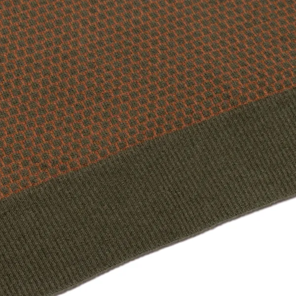 Brigatelli dal 1922 Square-Jacquard Merino Wool And Cashmere Turtleneck Sweater - 1 Ply Ca