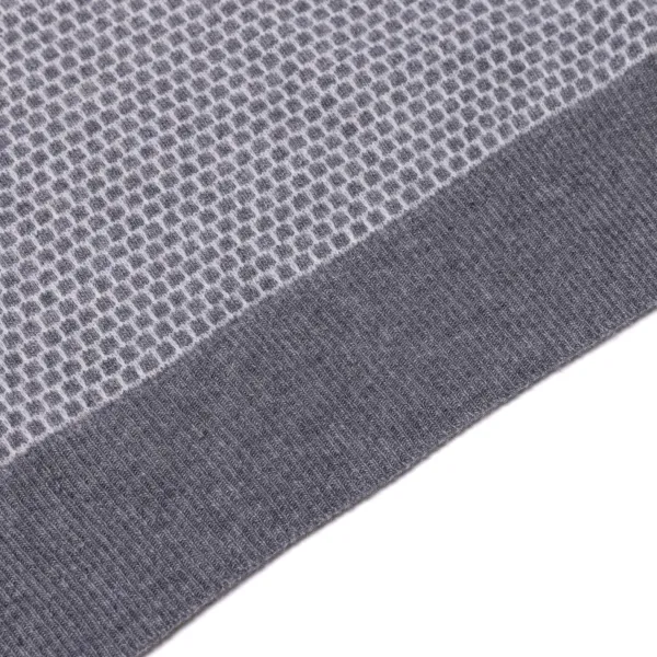 Brigatelli dal 1922 Square-Jacquard Merino Wool And Cashmere Turtleneck Sweater - 1 Ply Ca