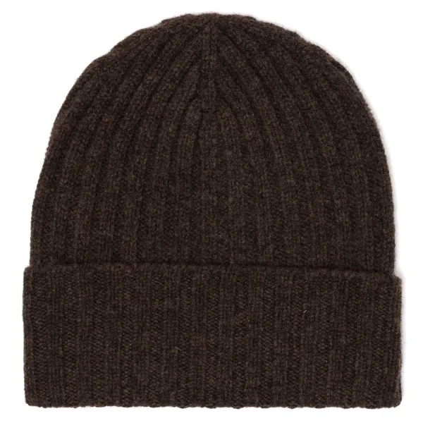 William Lockie Strickmutze "Ribbed Hat" Aus Reiner Lambswool - 4 Ply