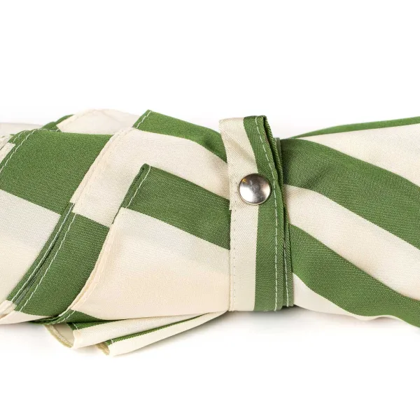 Maglia Striped Beach Umbrella "Picknick" With Chestnut Handle