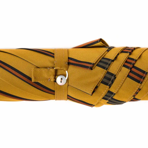 Maglia Striped Cane Umbrella "Lord" With Handle In Ash Wood Nature - Purely H