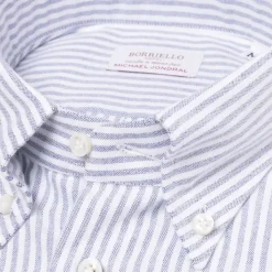 Borriello Striped Pure Cotton Sports Shirt "New Ivy-League" - Linea Passion