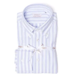 Borriello Striped Pure Cotton Sports Shirt "New Ivy-League" - Linea Passion
