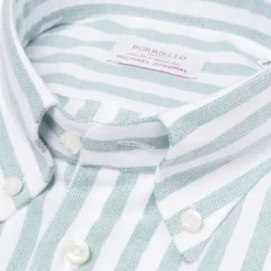 Borriello Striped Pure Cotton Sports Shirt "New Ivy-League" - Linea Passion