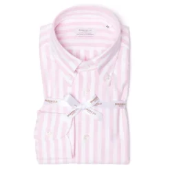 Borriello Striped Pure Cotton Sports Shirt "New Ivy-League" - Linea Passion