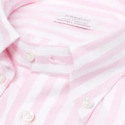 Borriello Striped Pure Cotton Sports Shirt "New Ivy-League" - Linea Passion