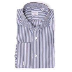 Borriello Striped Shirt "Stile Londra" With Double Cuff - Handmade