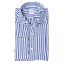 Borriello Striped Shirt "Stile Londra" With Double Cuff - Handmade