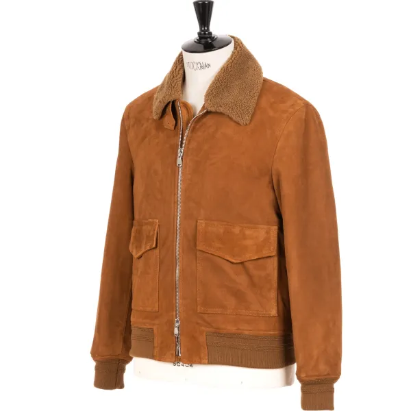 Valstar Suede Leather Jacket "Aviatore" - Lamb Suede