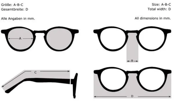 Lunettes Kollektion Sunglasses In Black "Noblesse Oblige"