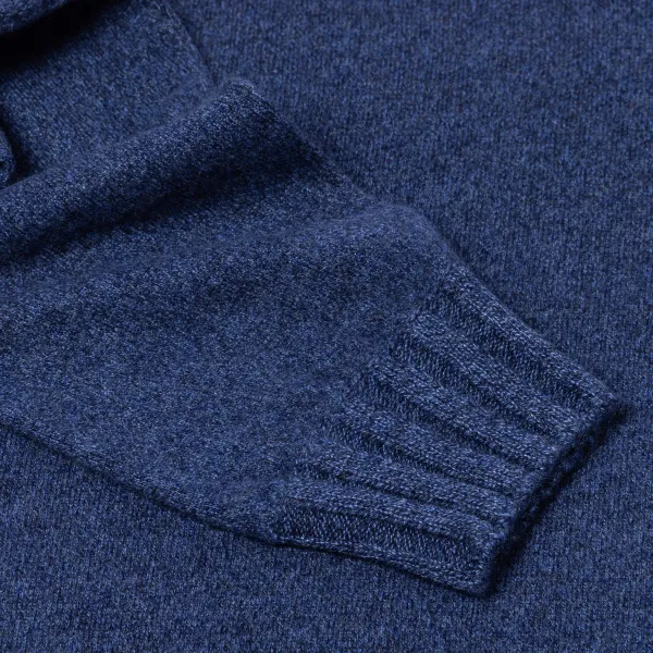 Cesare Attolini Sweater "Val Pusteria" In Pure Cashmere - Duvet Melange