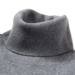 Brigatelli dal 1922 Turtleneck Jumper Made Of Merino Wool And Cashmere - 1 Ply Cashmere Bl