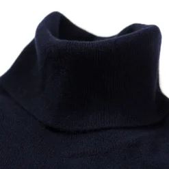 Brigatelli dal 1922 Turtleneck Jumper Made Of Merino Wool And Cashmere - 1 Ply Cashmere Bl