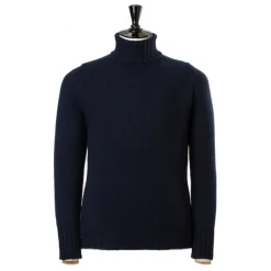 William Lockie Turtleneck Sweater "Gentry Rollneck" Made Of Pure 6 Ply Scottish Cashm