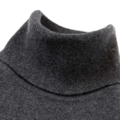 William Lockie Turtleneck Sweater "Oxton Rollneck" Made Of Fine Scottish 1 Ply Cashme