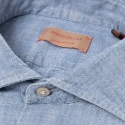 Borriello Vintage Prewashed Japanese Cotton Chambray Sport Shirt - Linea Passion
