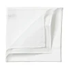 Simonnot-Godard White Linen Pocket Square