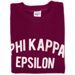 Specials X MJ Wild Donkey X Mj: Sweatshirt With Vintage Letters "Phi Kappa Epsi