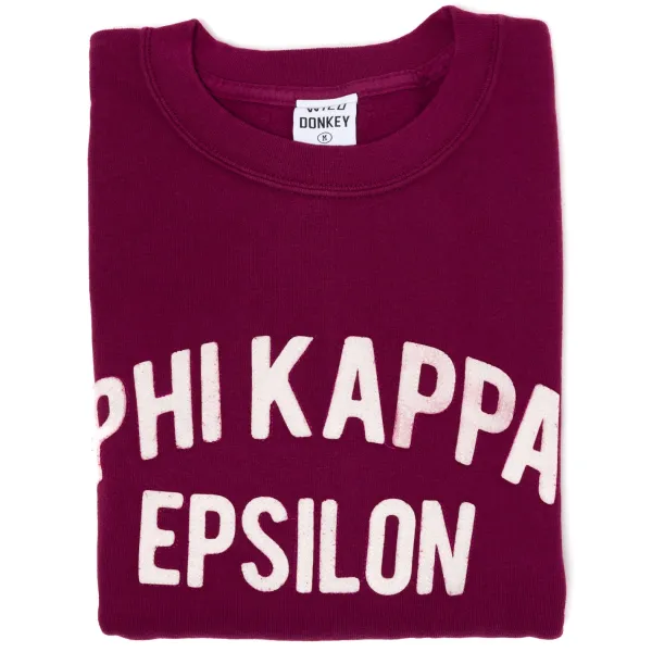 Specials X MJ Wild Donkey X Mj: Sweatshirt With Vintage Letters "Phi Kappa Epsi