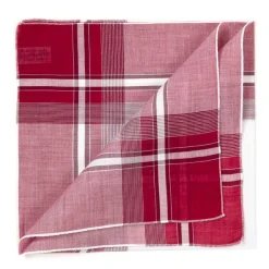 Simonnot-Godard Wine Red Handkerchief "Positano" Made From Pure Cotton
